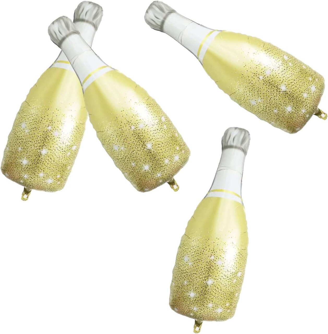 4Pcs Champagne Bottle Mylar Foil Balloons Birthday Bachelorette Party Decoration